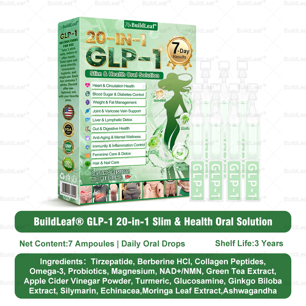 𝘽𝙪𝙞𝙡𝙙𝙇𝙚𝙖𝙛® 𝗚𝗟𝗣-𝟭 𝟐𝟎-𝐢𝐧-𝟏 𝐒𝐥𝐢𝐦 & 𝐇𝐞𝐚𝐥𝐭𝐡 𝐎𝐫𝐚𝐥 𝐒𝐨𝐥𝐮𝐭𝐢𝐨𝐧 (𝑶𝒏𝒄𝒆 𝒂 𝒅𝒂𝒚, 𝒓𝒆𝒔𝒖𝒍𝒕𝒔 𝒊𝒏 7 𝒅𝒂𝒚𝒔), 𝑾𝒊𝒕𝒉 100 𝑩𝒊𝒍𝒍𝒊𝒐𝒏 𝑪𝑭𝑼 𝑨𝒄𝒕𝒊𝒗𝒆 𝑷𝒓𝒐𝒃𝒊𝒐𝒕𝒊𝒄𝒔 ✅ 𝑺𝒖𝒑𝒑𝒐𝒓𝒕𝒔 𝒘𝒆𝒊𝒈𝒉𝒕 𝒎𝒂𝒏𝒂𝒈𝒆𝒎𝒆𝒏𝒕, 𝒉𝒆𝒂𝒓𝒕 𝒉𝒆𝒂𝒍𝒕𝒉, 𝒅𝒊𝒂𝒃𝒆𝒕𝒆𝒔, 𝒈𝒖𝒕 & 𝒘𝒐𝒎𝒆𝒏’𝒔 𝒉𝒆𝒂𝒍𝒕𝒉, 𝒘𝒉𝒊𝒍𝒆 𝒇𝒊𝒓𝒎𝒊𝒏𝒈 𝒔𝒌𝒊𝒏 & 𝒃𝒐𝒐𝒔𝒕𝒊𝒏𝒈 𝒆𝒏𝒆𝒓𝒈𝒚💛