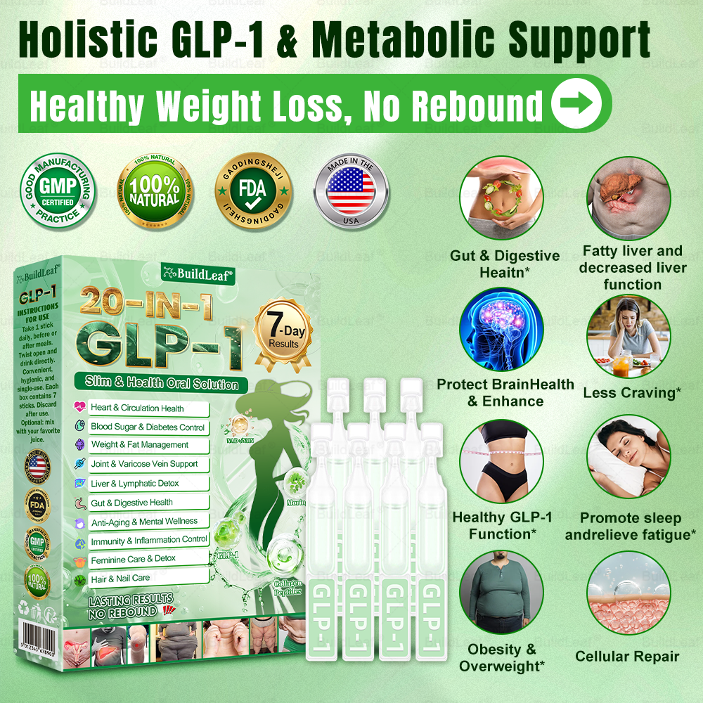 𝘽𝙪𝙞𝙡𝙙𝙇𝙚𝙖𝙛® 𝗚𝗟𝗣-𝟭 𝟐𝟎-𝐢𝐧-𝟏 𝐒𝐥𝐢𝐦 & 𝐇𝐞𝐚𝐥𝐭𝐡 𝐎𝐫𝐚𝐥 𝐒𝐨𝐥𝐮𝐭𝐢𝐨𝐧 (𝑶𝒏𝒄𝒆 𝒂 𝒅𝒂𝒚, 𝒓𝒆𝒔𝒖𝒍𝒕𝒔 𝒊𝒏 7 𝒅𝒂𝒚𝒔), 𝑾𝒊𝒕𝒉 100 𝑩𝒊𝒍𝒍𝒊𝒐𝒏 𝑪𝑭𝑼 𝑨𝒄𝒕𝒊𝒗𝒆 𝑷𝒓𝒐𝒃𝒊𝒐𝒕𝒊𝒄𝒔 ✅ 𝑺𝒖𝒑𝒑𝒐𝒓𝒕𝒔 𝒘𝒆𝒊𝒈𝒉𝒕 𝒎𝒂𝒏𝒂𝒈𝒆𝒎𝒆𝒏𝒕, 𝒉𝒆𝒂𝒓𝒕 𝒉𝒆𝒂𝒍𝒕𝒉, 𝒅𝒊𝒂𝒃𝒆𝒕𝒆𝒔, 𝒈𝒖𝒕 & 𝒘𝒐𝒎𝒆𝒏’𝒔 𝒉𝒆𝒂𝒍𝒕𝒉, 𝒘𝒉𝒊𝒍𝒆 𝒇𝒊𝒓𝒎𝒊𝒏𝒈 𝒔𝒌𝒊𝒏 & 𝒃𝒐𝒐𝒔𝒕𝒊𝒏𝒈 𝒆𝒏𝒆𝒓𝒈𝒚💛